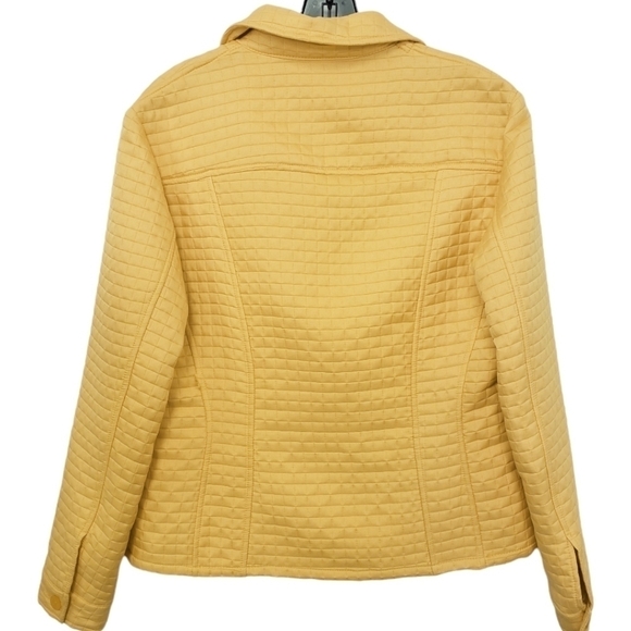 Vintage hervè bernard by Bernard Holtzman Quilted Jacket 10 Light Orange EUC - Picture 3 of 11